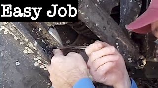 How To Replace BOAT ZINCS. Boat anode replacement on outdrive or outboard motor