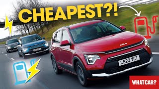 ELECTRIC vs PETROL vs PLUG-IN HYBRID CAR – which is REALLY cheaper?? | What Car?