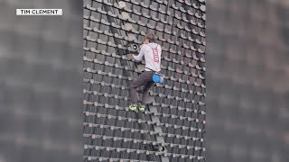 Man scales to top of Las Vegas Sphere