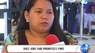 NewsLife: DOLE jobs fair prioritizes PWDs || July 29, 2014