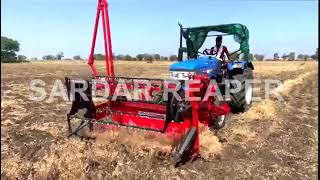 SARDAR CHANNA REAPER -MOONG SOYBIN  CUTTING REAPER #machine - NO. 1 #reaper  MACHINE-DEMO VIDEO