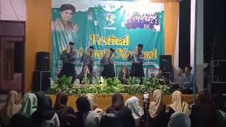 Festival Hari santri nasional Pesantren irsyadul baidhowi Cipatat putri Ft Hadroh Sirojuliman