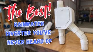 The BEST rainwater downspout diverter!