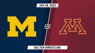 Select Matches: Michigan vs. Minnesota | Big Ten Wrestling | Jan. 28, 2022