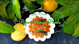 പഴുത്ത മാങ്ങാ അച്ചാർ | Ripe Mango Pickle | Easy Recipe | English Subtitles