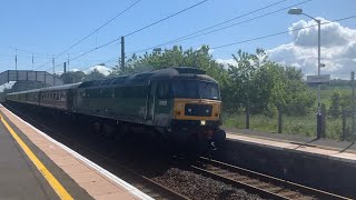 47805 leads 47810 through Longniddry, LSL charter from Crewe to Gleneagles, via ECML and Dundee.