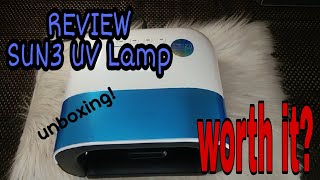 REVIEW SUN3 uv Lamp | mesin pengering kutek gel | UV LED lamp | PENGERING KUTEK