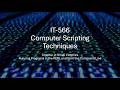 IT-566 Chapter 3: Small Victories: Importing  vs. Running Modules