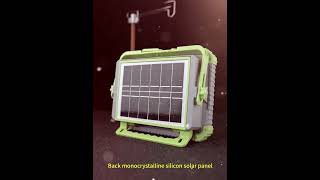 Multifunctional solar remote control floodlight