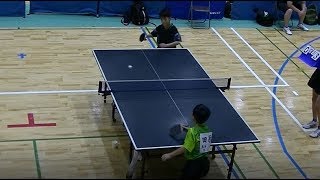 20190818TSP杯北九州オ－プン中学校新人卓球 男子個人シングルス中1以下の部決勝