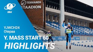 YJWCH24 Otepaa: Youth Men Mass Start 60 Highlights