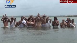 Varuna Japam | Organized by Chilukuru Balaji Temple Priests at | Gandipet Reservoir