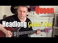 Queen Headlong Guitar Solo Lesson (Guitar Tab) Played with Slowed Down Track From Innuendo Album