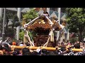 平成27年 佃島・住吉神社 本祭 津久田祭り 新佃神輿渡御 。