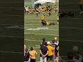 Connor Heyward‼️Catch or Interception 👀 ruled an INT by Robinson #steelers #steelerscamp