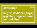 82. Regular Expression Modifiers(Flags) in Hindi