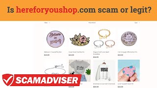 Here For You Shop reviews! Is hereforyoushop.com scam or legit? Should you invest money in it?