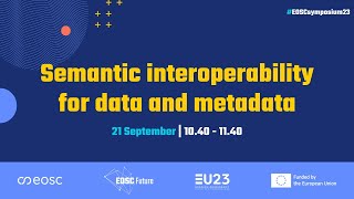 Semantic interoperability for data and metadata