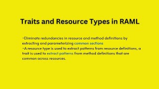 Difference between Traits and ResourceTypes in RAML API specification | Mulesoft API Spec|