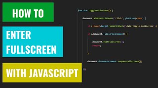 Javascript - how to trigger full screen mode