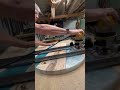 flatten epoxy river table with router