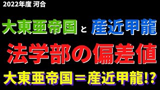 帝京大学/近畿大学/大東文化大学など。大東亜帝国と産近甲龍の法学部の偏差値【2022年5月河合】