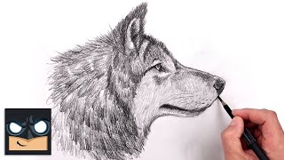 How To Draw a Wolf for Beginners | Sketch Art Lesson (Step by Step)