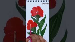 || FLOWER DRAWING EASY || #shorts #acrylicpainting #flowers