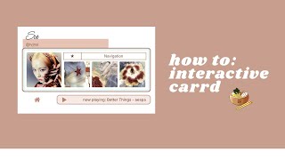 aesthetic website; interactive carrd tutorial (non pro)