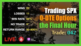 Live Final Hour 0-DTE SPX Options Trade #40 - FRI JUN 24th 3:15PM