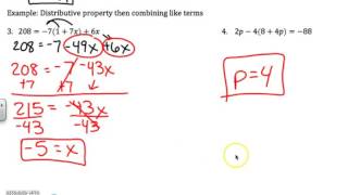 Multi Step Equation Notes (Callahan)