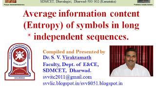Entropy Examples - Coding Theory