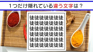 ✨🎪漢字間違い探しクイズvol.14 全10問🎪✨1つだけある違う文字は？脳トレ＆レクにおすすめ！