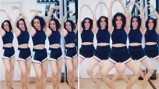 Sanya Malhotra S!ZZLING H0T Dance practice during Qu@rantine | Celebs update | BiscootTv