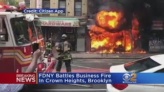 Crown Heights Business Goes Up In Flames