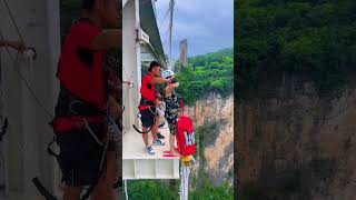 Jumpin Heights Zhangjiajie：High-level bungee jumping#bungeejumping #jumping