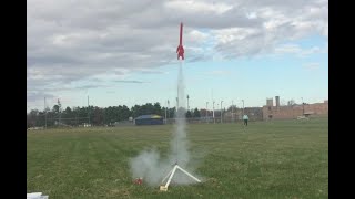 Estes boosted bertha | Estes Two-stage Rocket | Lower Stage B6-0,  Upper stage B6-4  Motors