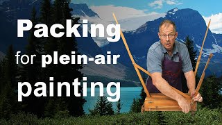 Packing for plein-air painting (best easels \u0026 air travel tips)