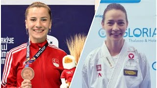 Serap Ozcelik (TUR) vs Betina Plank (AUT) Female kumite -50 kg | Karate 1 Baku 2022