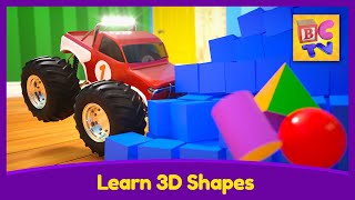 Learn 3D Shapes | Educational Video for Kids by Brain Candy TV