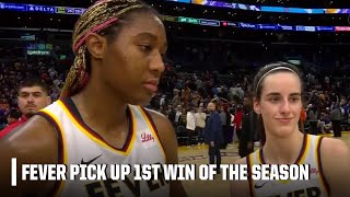 Aliyah Boston & Caitlin Clark talk comeback vs. Sparks for get 1st win of season | WNBA on ESPN