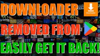 Downloader App Removed From The Google PlayStore 👉🏿 Nvidia Shield TV | Here's How You Get It Back!!