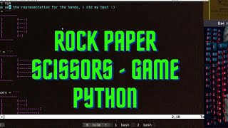 ASMR Programming - rock paper scissors game python - no talking