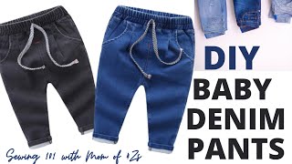 DIY Baby Denim Pants | Baby Pants with Pocket