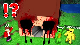 Mikey and Bananakid MADE a Scary TUNNEL Inside JJ's Head in Minecraft Maizen challenge