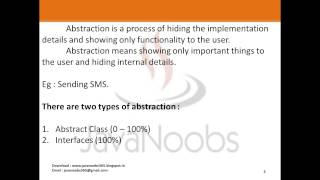 Object Oriented Programming - Q 09) Abstraction