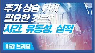 [뱅키스 시황] 추가 상승을 위한 필요한 것은? 시간, 유동성, 실적!