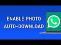 How To Enable Photo Auto-Download on WhatsApp On PC (New Update)