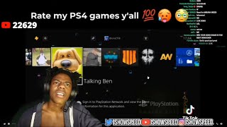 iShowSpeed Rates My PS4 Games 👀