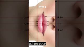 طراحی لب با دیوایدر lip draw with divider